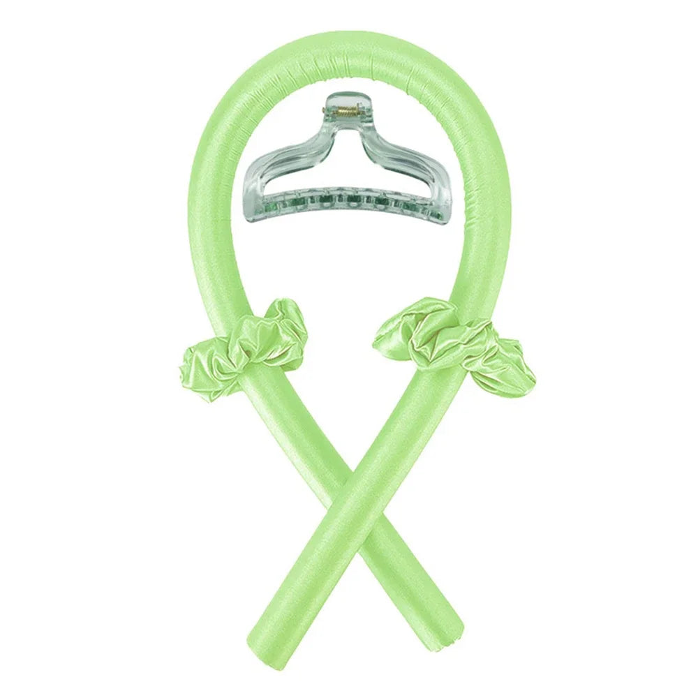 Heatless Curling Rod Headband No Heat Silk Curls Ribbon Hair Rollers Sleeping Soft Headband Lazy Hair Curlers Hair Styling Tools Quick Pick Grocers